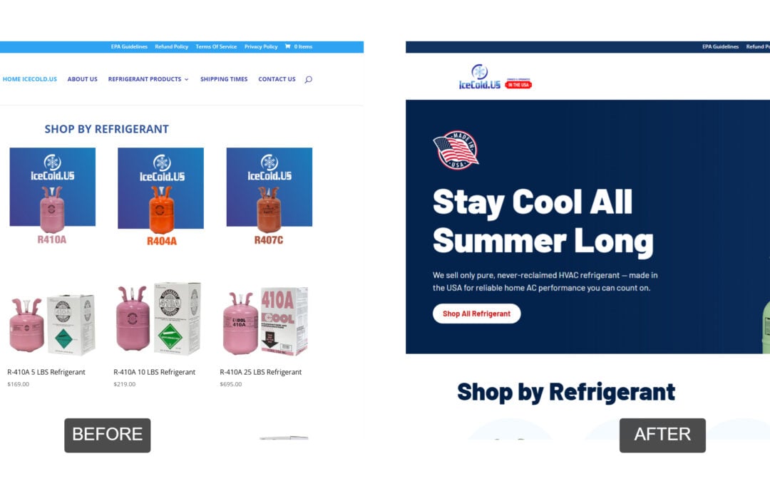E-commerce Homepage Refresh for Agency Partner